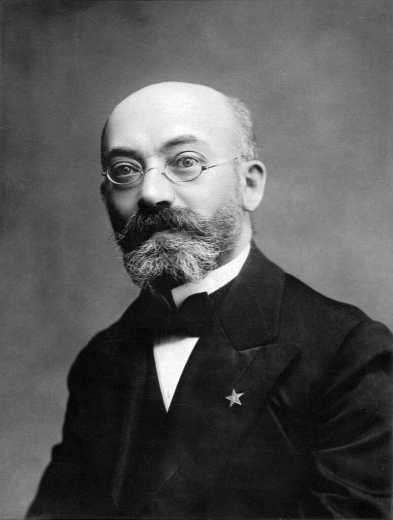 Portrait photographique en noir et blanc de Louis-Lazare Zamenhof